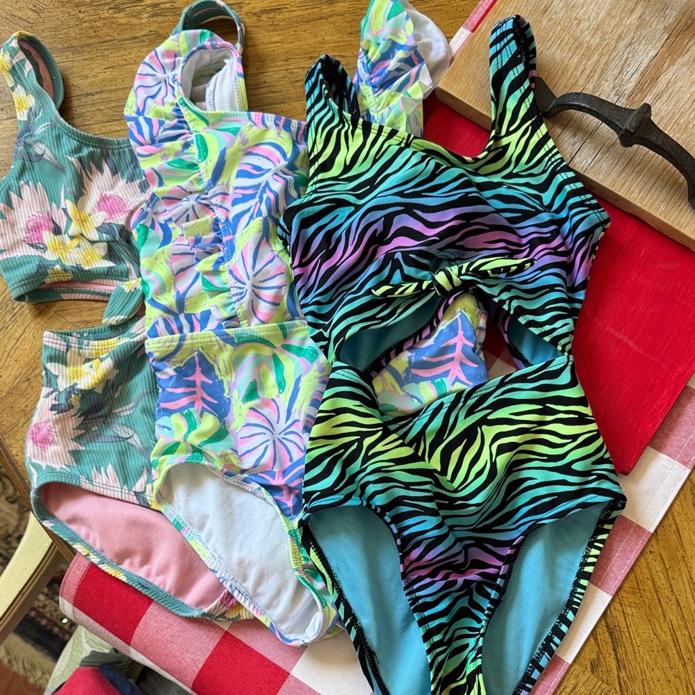 Vibrant Zebra Print Swimsuit